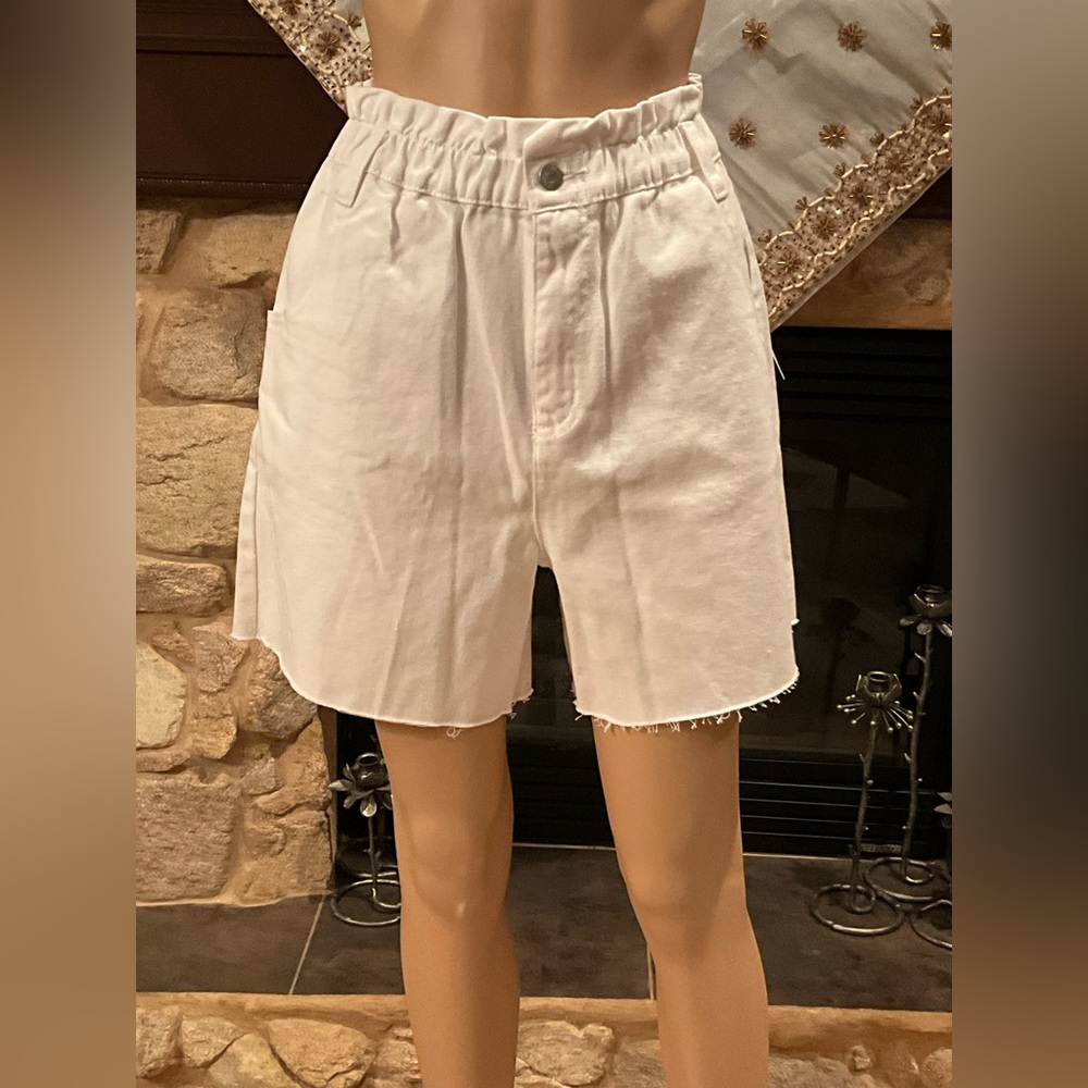 Urban Outfitters BDG Paperbag Denim Bermuda White Short M
